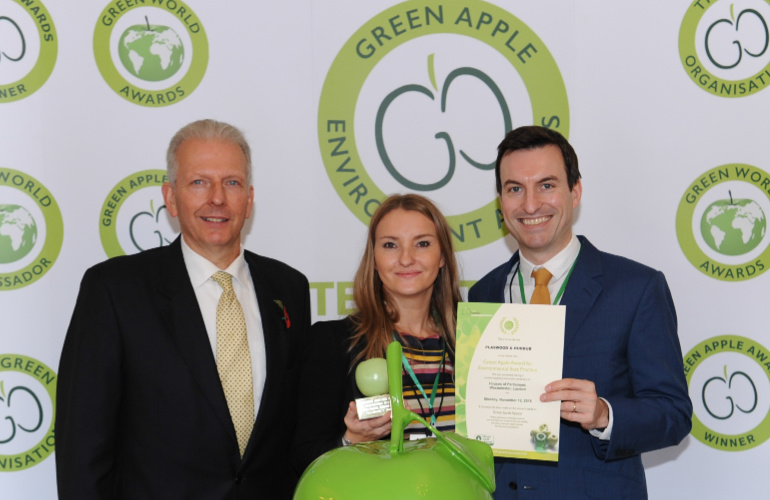 RPC bpi recycled products and Hubbub sail home to win  prestigious environmental award