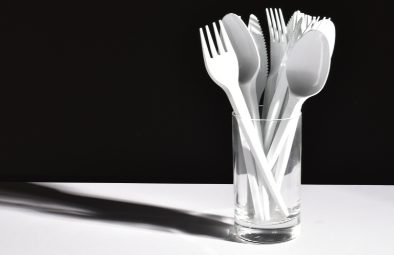 No excuse for single use with recycled PET cutlery