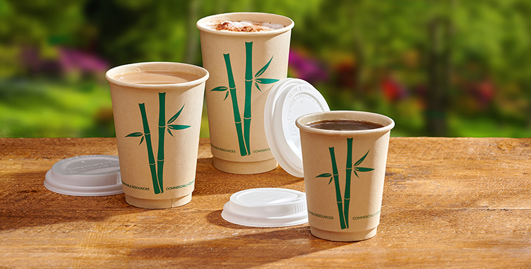 Celebration Packaging’s EnviroWare® sustainable bamboo fibre hot drink cups campaign