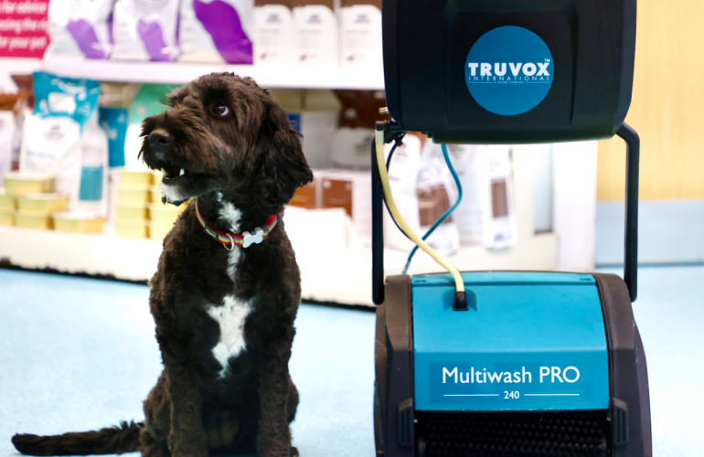 Truvox demonstrates how to keep practice floors exceptionally clean at the London Vet Show