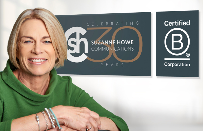 Suzanne Howe Communications becomes a Certified B Corporation™