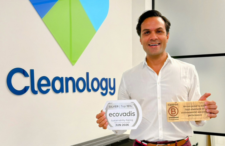 Cleanology celebrates becoming B Corp and gaining EcoVadis silver medal